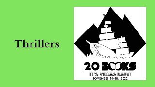 20Books Vegas 2022 Day 2  Thrillers [upl. by Ebaj885]