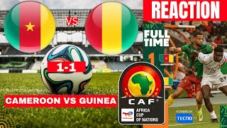 Cameroon vs Guinea 11 Live Africa Cup Nations AFCON Football Match Score Lions Cameroun Direct [upl. by Bal677]