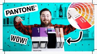 Pantone Formula Guides  WHEN and HOW to use them  Huge Collection Unboxed [upl. by Ahseia]