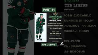 Minnesota Wild Lineup [upl. by Janus]