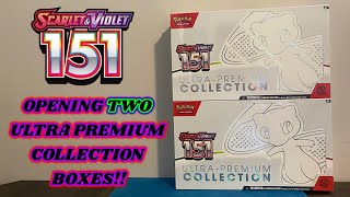 I opened TWO of the NEW POKEMON 151 ULTRA PREMIUM COLLECTION BOXES to TEST THE PULLS  GIVEAWAY [upl. by Delsman]