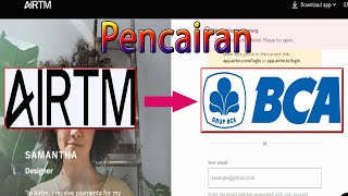 Pencairan Airtm to Bank Indonesia Contoh BCA [upl. by Guinevere]