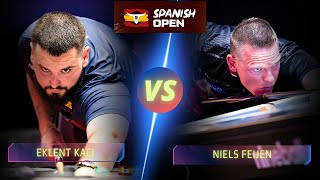 Eklent Kaci vs Niels Feijen  2023 SPANISH OPEN billiards nineball 9ballpool highlights [upl. by Pirzada25]