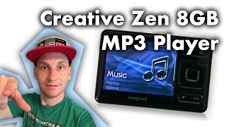 Refurbished Creative Zen 8GB MP3 Player Unboxing and Viewing [upl. by Kerrie]