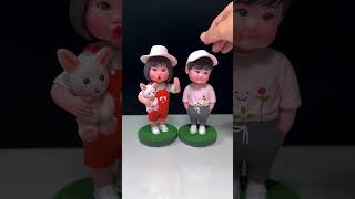 Meet My Cute Bobblehead Characters ：A Fun Clay Showcase [upl. by Genie]