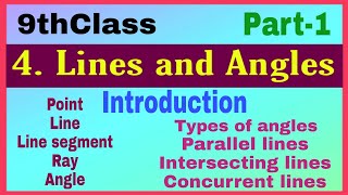 9thClass Lines and Angles Introductionmathsworldmakessmartintelugu [upl. by Dominica623]