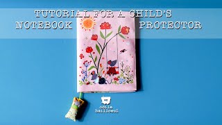 Tutorial for a child s notebook protector Odile Bailloeul kit [upl. by Aenyl384]