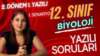 GÜNCEL SENARYO 1  12 SINIF BİYOLOJİ 2 DÖNEM 1 YAZILIYA HAZIRLIK  PDF [upl. by Acirret956]