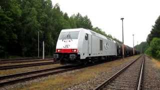 BR 285 1111 ITL mit Kesselwagen beim Start im Tanklager Großebersdorf [upl. by Noret831]