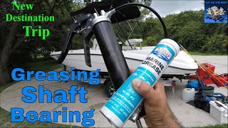 Greasing Jetboat Shaft Bearing DIY on Yamaha 190 fsh Yamaha 210 fsh Scarab 195 open Scarab 255 open [upl. by Ajak]