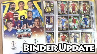 MATCH ATTAX 2122 Binder Update  Almost COMPLETE Collection  Limited Edition Giveaway CLOSED [upl. by Omura]