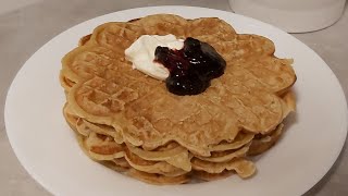 VaffeldagenVerdens beste vaflereasy breakfast recipe  slik lager du vafler [upl. by Gibby]