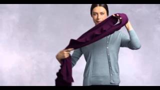 How To Tie A Fall Scarf Hacking Knot  Brooks Brothers [upl. by Thorn]