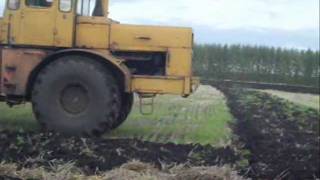 Вспашка зяби Кировцем К701  Plowing plowed fields Kirovtsem K701 [upl. by Mazlack]