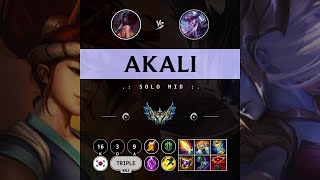 Akali Mid vs Syndra  KR Challenger Patch 1411 [upl. by Ycrad791]