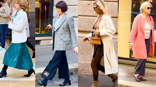 TOP MILAN STREET STYLE TRENDS OF THE SEASON [upl. by Suravaj]