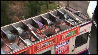 A close shave  Doubledecker buss roof ripped off [upl. by Ainar933]