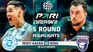 ZenitKazan vs Nova  HIGHLIGHTS  5 Round  Pari SuperLeague 2025 [upl. by Maddie]