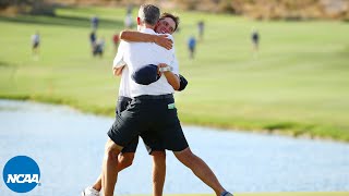 Final hole amp celebration from Pepperdine golfs 2021 title [upl. by Engelhart]