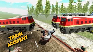 sad train accident 😭😭 bikegame indianrailways train youtubeshorts sad love accident [upl. by Culley]