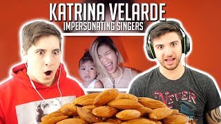 KATRINA VELARDE  IMPERSONATING SINGERS 3  Reaction [upl. by Hanala]