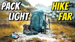 Pack Smarter Not Harder Ultralight Hiking Gear Essentials You NEED [upl. by Semaj]