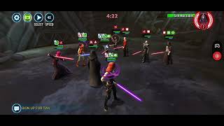 Starkiller vs Darth Malgus  SWGOH Territory Wars [upl. by Kosey]