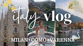 italy vlog milan amp lake como [upl. by Eanehs619]