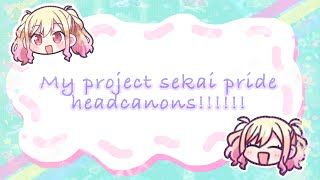 My project sekai headcanons  pjsekai [upl. by Monney891]