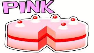 Learn COLORS for Kids  PINK  Educational Videos for Toddlers [upl. by Lenod]