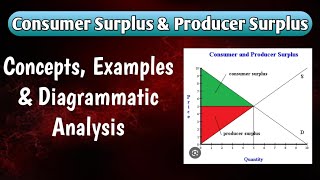 Consumer Surplus and Producer Surplus  How better you understand with diagram [upl. by Tchao]