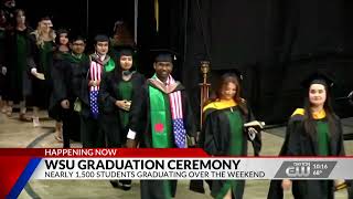 WBDT Nearly 1500 students graduate at Wright State’s spring commencement ceremonies [upl. by Imtiaz]