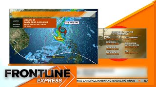 Bagyong Kristine huling namataan sa Sta Cruz Ilocos Sur I Frontline Express [upl. by Ylehsa304]