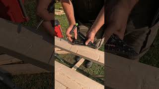 How to mark a birdsmouth cut on a rafter using your speed square [upl. by Leigha]