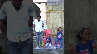 Anam Arhaan and Papa High Jump on Water Balloon 🎈🤪 shorts viralvideo viralshorts [upl. by Burnside]