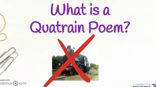 Learn the features of a quatrain poem [upl. by Name]