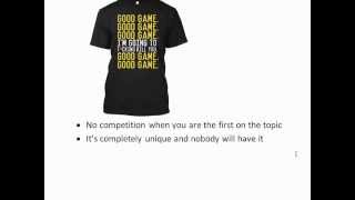 How to select a winning teespring niche  make money with teespring [upl. by Ned87]