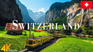 Switzerland 4K Ultra HD • Stunning Footage Switzerland Scenic Relaxation Film with Calming Music [upl. by Annaoy]