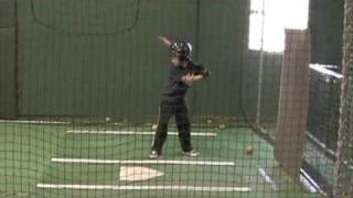 6 Year Old Baseball Player Batting [upl. by Adolphe]