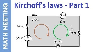 Kirchoffs Law  Circuits tutorial [upl. by Nowyt]