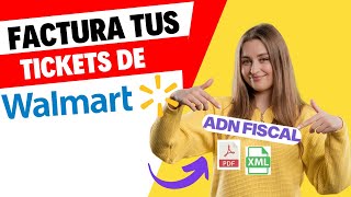 Facturación Walmart  Como Facturar Tickets Walmart [upl. by Rothmuller161]