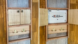 Como HACER MUEBLE de MADERA para ocultar tablero eléctrico [upl. by Cristen]