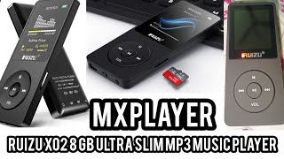 RUIZU X02 8 GB Ultra Slim Mp3 Music Player unboxing [upl. by Hawkie]