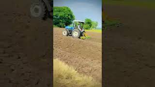 John Deere 5405 vs New Holland 5620 CRDI 4×4 13 tine cultivator Performance [upl. by Florie]