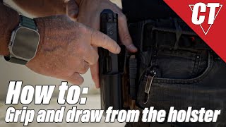 How to Grip and Draw from the Holster with Rob Leatham [upl. by Neehsuan]