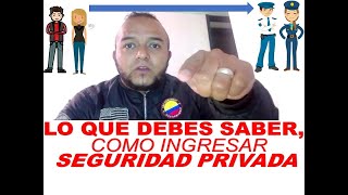 TUTORIAL SEGURIDAD PRIVADA  COMO INGRESAR [upl. by Aneeg]