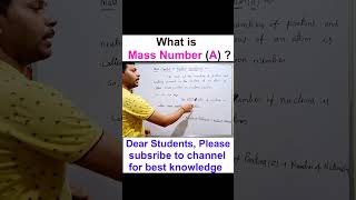 What is Mass Number or Nucleon Number A   What are Nucleons massnumber nucleon viral shorts [upl. by Arjan352]