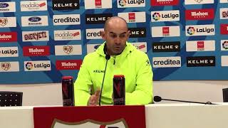 Rueda de prensa de Paco Jémez previa al Rayo  Betis de Copa del Rey [upl. by Ahseuqal]