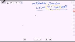 How to implement Function using only tri state buffer [upl. by Gyimah]