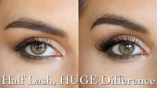 Accent Lashes Best styles amp tips for applying half lashes  Bailey B [upl. by Yllib]